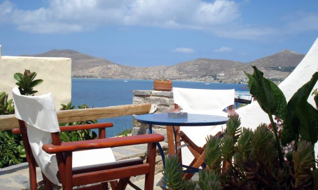 View from the terrace, Votsalo apartments Naousa, Paros