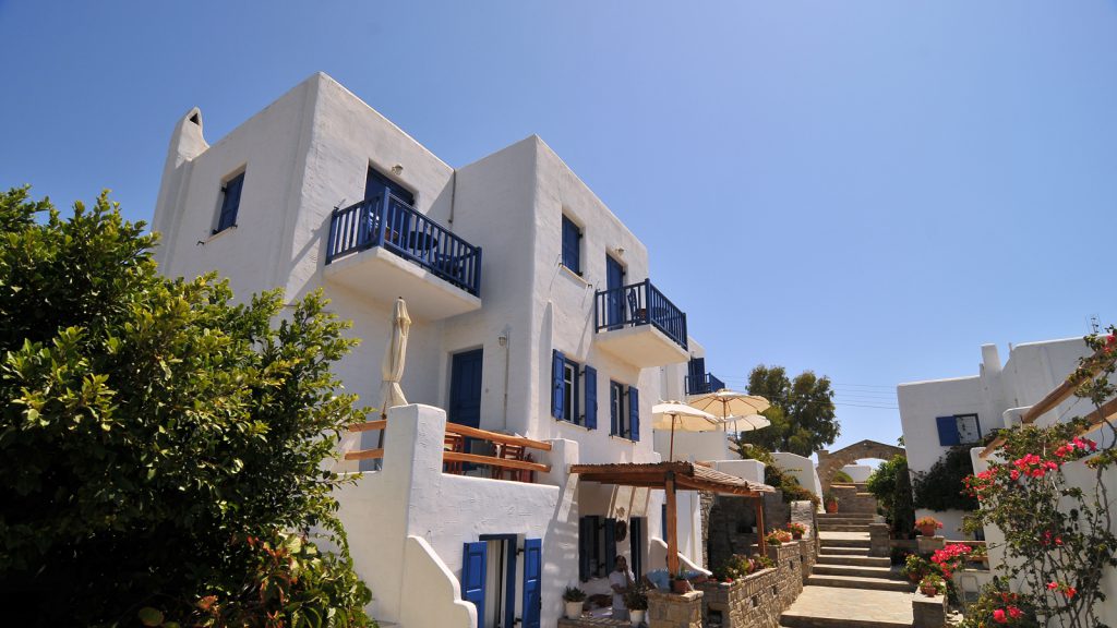 The main building, Votsalo apartments Naousa, Paros
