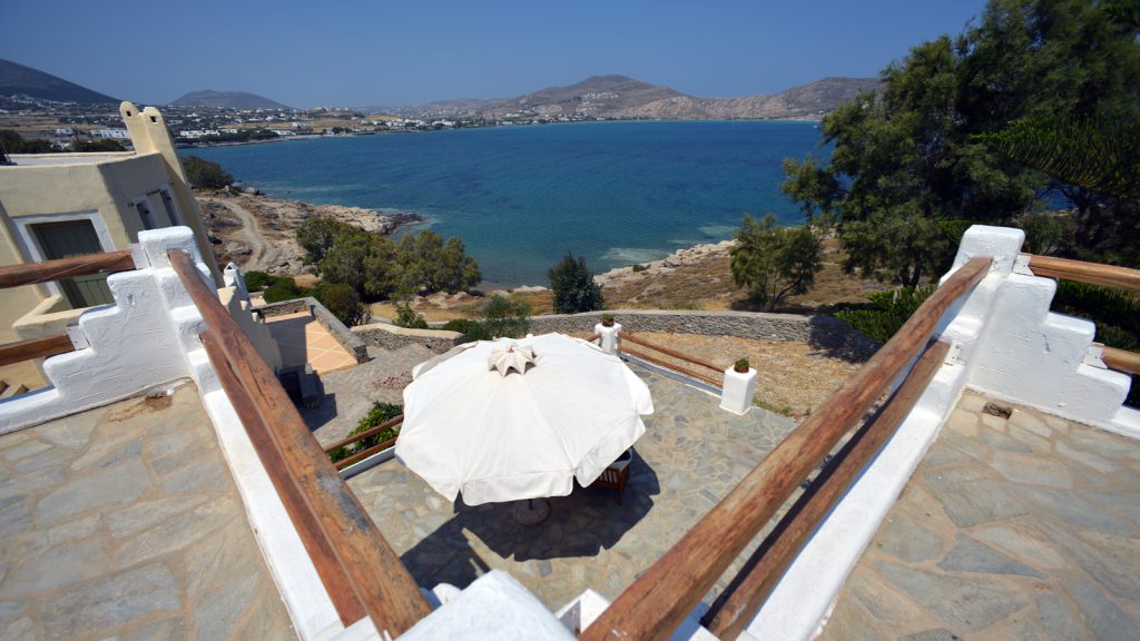 View of the bay of Naousa, Votsalo apartments Naousa, Paros