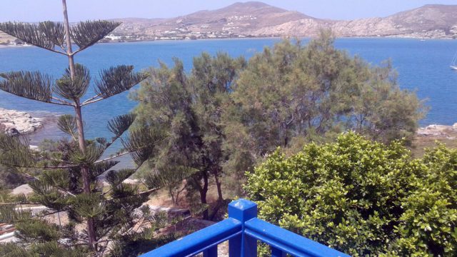 View of the bay of Naousa, Votsalo apartments Naousa, Paros