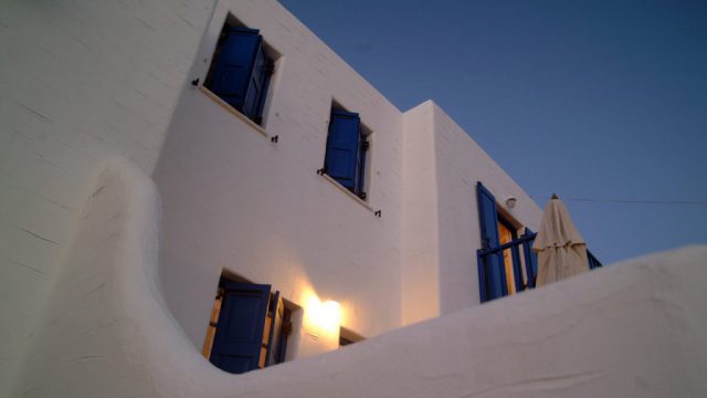 Long summer evenings, Votsalo apartments Naousa, Paros