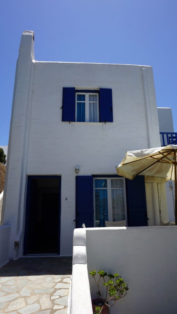 Outside view, Votsalo apartments Naousa, Paros